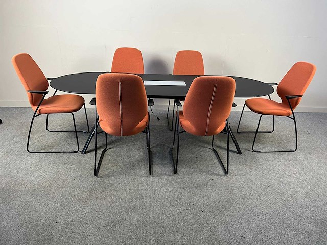 Lapalma - fork + 6 kinnarps monroe vergaderstoelen - vergaderset - afbeelding 1 van  18