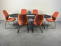 Lapalma - fork + 6 kinnarps monroe vergaderstoelen - vergaderset - afbeelding 1 van  18