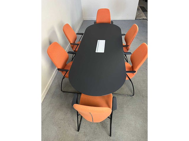 Lapalma - fork + 6 kinnarps monroe vergaderstoelen - vergaderset - afbeelding 4 van  18