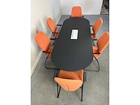 Lapalma - fork + 6 kinnarps monroe vergaderstoelen - vergaderset - afbeelding 4 van  18