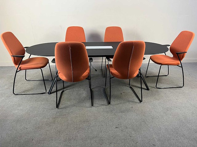 Lapalma - fork + 6 kinnarps monroe vergaderstoelen - vergaderset - afbeelding 6 van  18