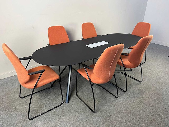 Lapalma - fork + 6 kinnarps monroe vergaderstoelen - vergaderset - afbeelding 8 van  18