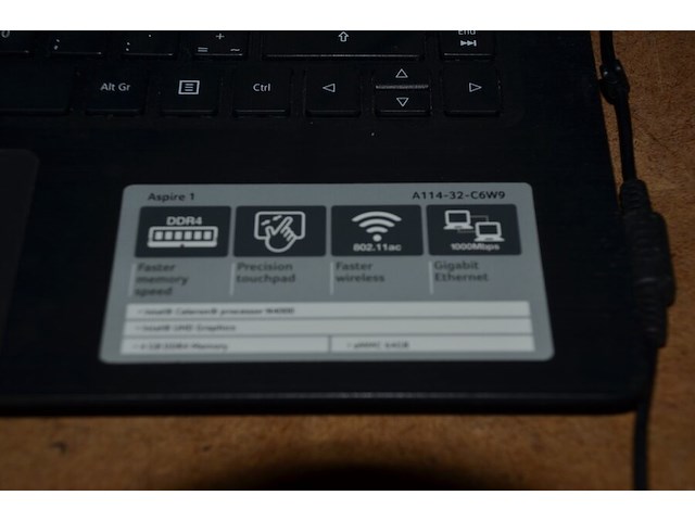 Laptop acer aspire 1 a114-32-c6w9, monitor dell, toetsenbord acer - afbeelding 5 van  9