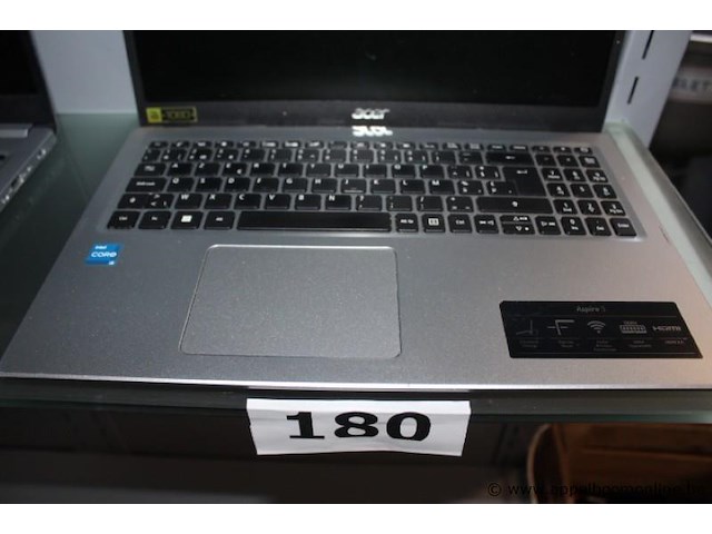 Laptop acer, aspire 3, intel core, 1080p, werking niet gekend, paswoord niet gekend - afbeelding 2 van  2