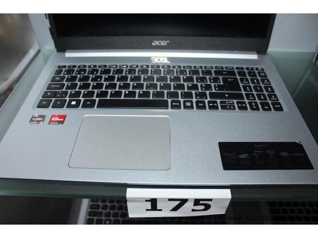 Laptop acer, aspire 5 thin, met amd ryzen en radeon graphics, werking niet gekend, paswoord niet gekend - afbeelding 2 van  2