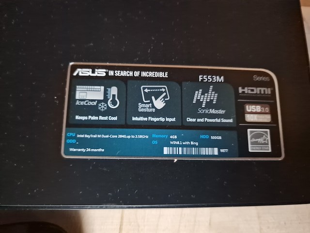 Laptop asus - afbeelding 2 van  5