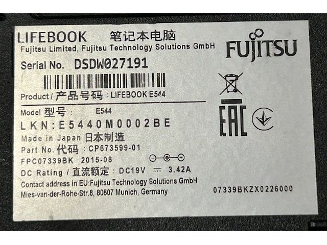 Laptop fujitsu - afbeelding 10 van  11