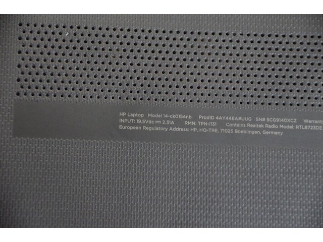 Laptop hp 14-ck0154nb intel met lader (b399) - afbeelding 6 van  7