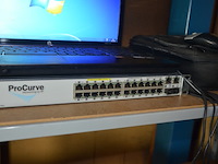 Laptop hp 4720s probook met tas, pro curve switch hp 2610-24/12pwr - afbeelding 3 van  11