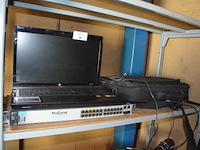 Laptop hp 4720s probook met tas, pro curve switch hp 2610-24/12pwr