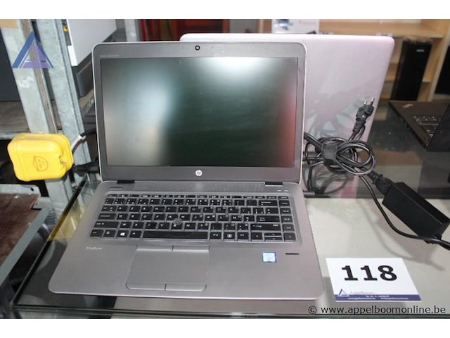 Laptop hp, elitebook, met lader, werking niet gekend, paswoord niet gekend - afbeelding 1 van  1