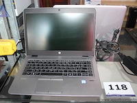 Laptop hp, elitebook, met lader, werking niet gekend, paswoord niet gekend - afbeelding 1 van  1