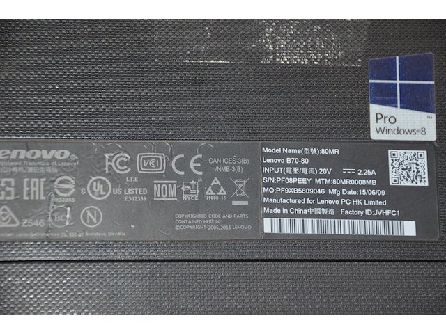 Laptop lenovo bm 70-80 intel core i5 met lader (b400) - afbeelding 8 van  8