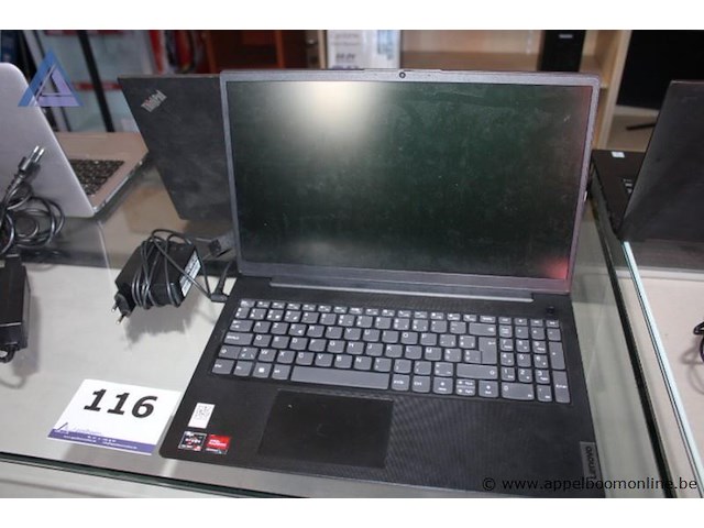Laptop, lenovo, met amd ryzen 5 processor en amd radeon graphics, met lader, werking niet gekend, paswoord niet gekend - afbeelding 1 van  1