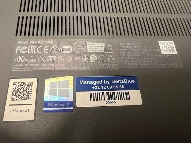 Laptop lenovo thinkbook 15g2itl met lader (3) - afbeelding 5 van  7