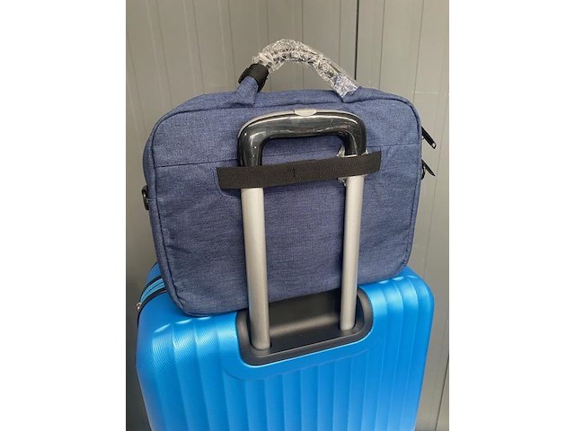Laptoptas - 13,30'' - polyester jeans - blauw - afbeelding 1 van  3