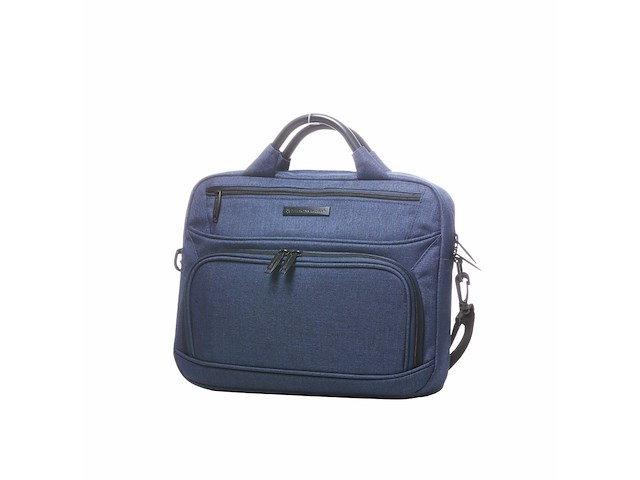 Laptoptas - 13,30'' - polyester jeans - blauw - afbeelding 2 van  3