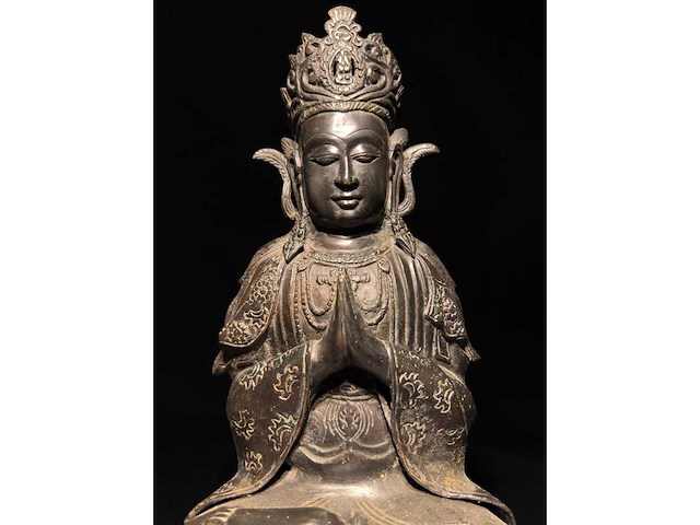 Large antique kwan yin ladakh - afbeelding 26 van  39