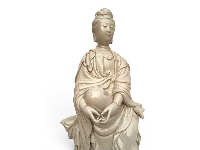 Large dehua blanc de china figure - afbeelding 27 van  61