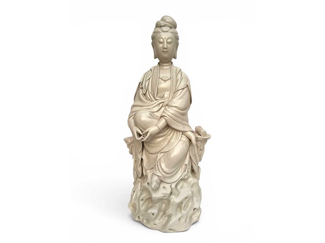 Large dehua blanc de china figure - afbeelding 29 van  61