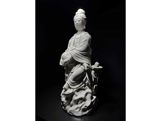 Large dehua blanc de china figure - afbeelding 46 van  61