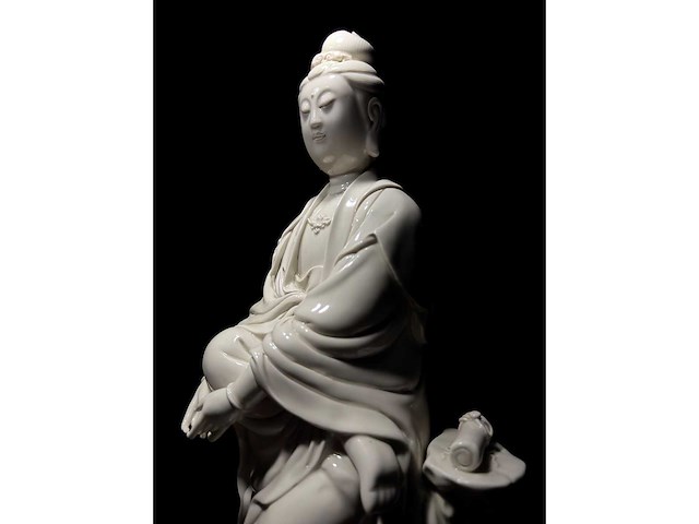 Large dehua blanc de china figure - afbeelding 50 van  61