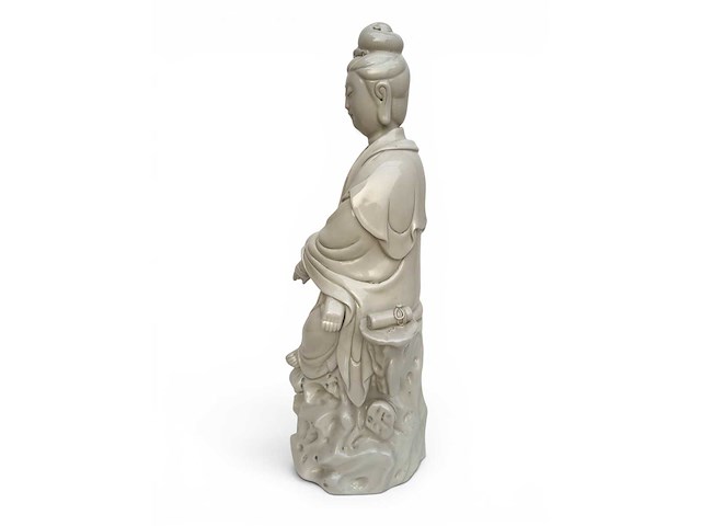 Large dehua blanc de china figure - afbeelding 8 van  51