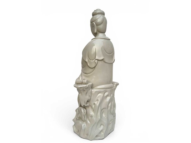 Large dehua blanc de china figure - afbeelding 9 van  51