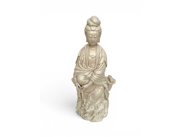 Large dehua blanc de china figure - afbeelding 28 van  51