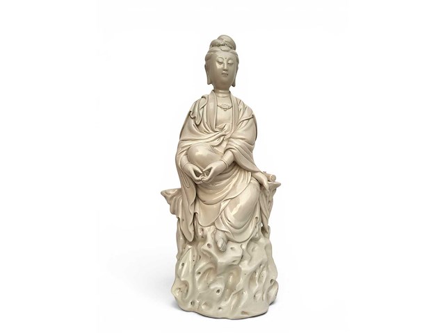 Large dehua blanc de china figure - afbeelding 22 van  51