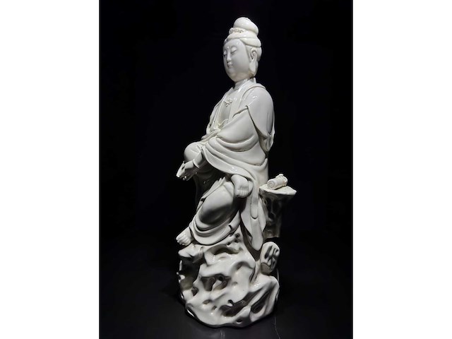 Large dehua blanc de china figure - afbeelding 37 van  51