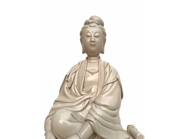 Large dehua blanc de china figure - afbeelding 31 van  51