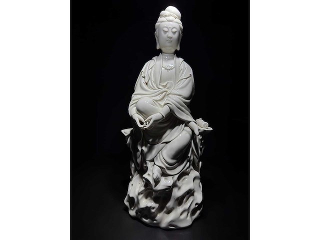 Large dehua blanc de china figure - afbeelding 40 van  51