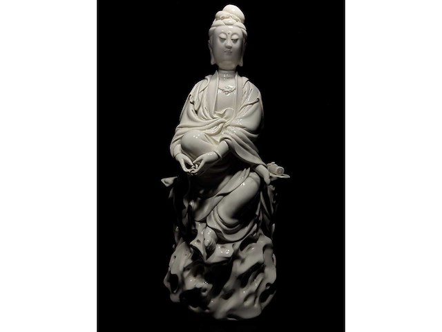 Large dehua blanc de china figure - afbeelding 44 van  51