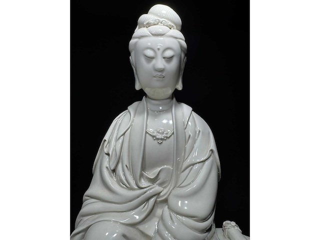 Large dehua blanc de china figure - afbeelding 46 van  51