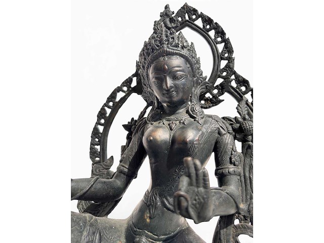 Large green tara 'shyamatara' - afbeelding 6 van  23