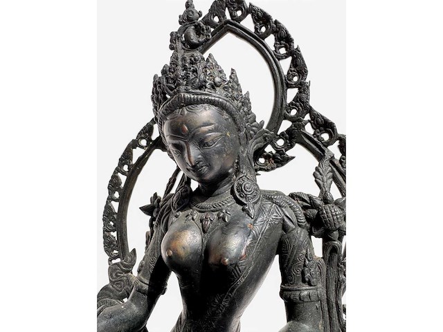 Large green tara 'shyamatara' - afbeelding 4 van  21