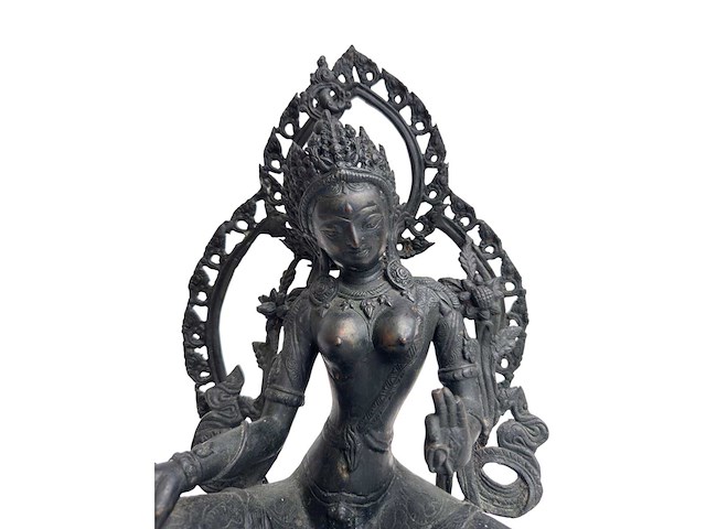 Large green tara 'shyamatara' - afbeelding 15 van  21