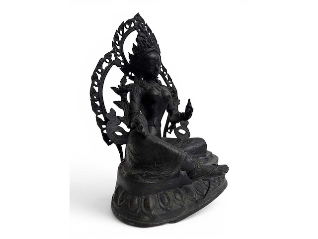 Large green tara 'shyamatara' - afbeelding 17 van  21
