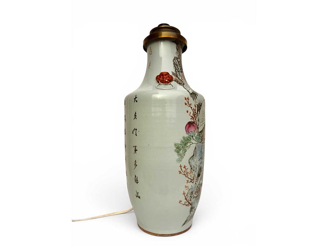 Large 'qianjiang cai' vase lamp - afbeelding 4 van  39