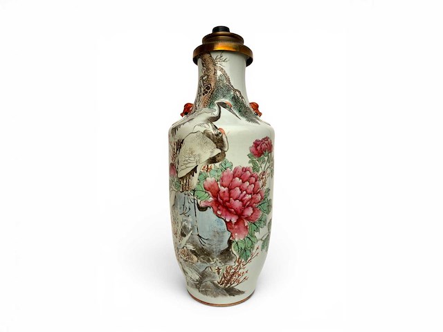 Large 'qianjiang cai' vase lamp - afbeelding 1 van  39