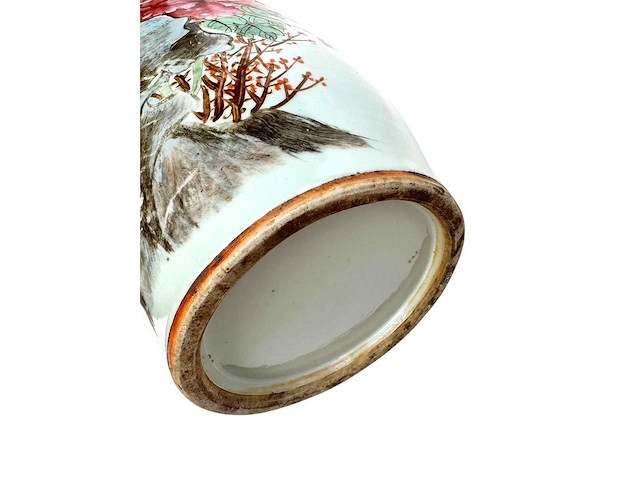 Large 'qianjiang cai' vase lamp - afbeelding 18 van  39