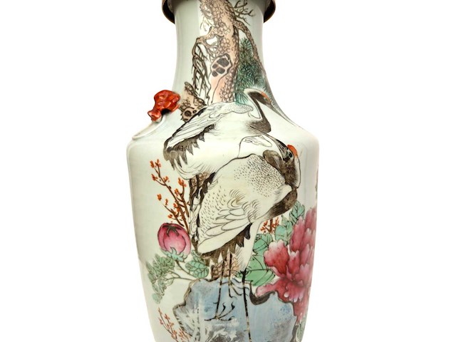 Large 'qianjiang cai' vase lamp - afbeelding 3 van  39