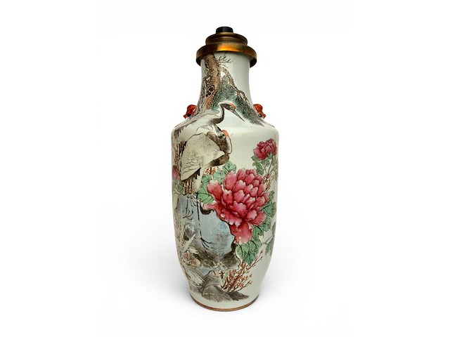 Large 'qianjiang cai' vase lamp - afbeelding 12 van  39