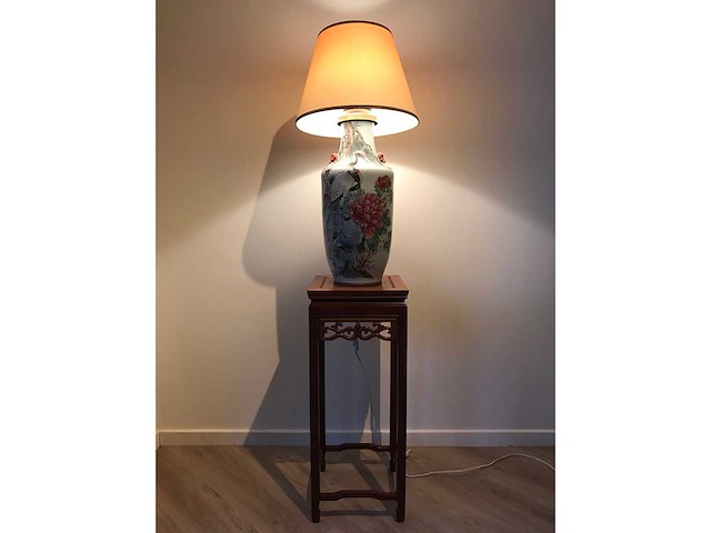 Large 'qianjiang cai' vase lamp - afbeelding 24 van  39
