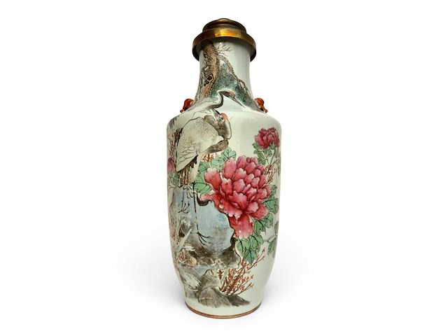 Large 'qianjiang cai' vase lamp - afbeelding 23 van  39