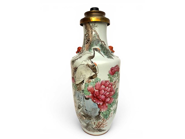 Large 'qianjiang cai' vase lamp - afbeelding 35 van  39