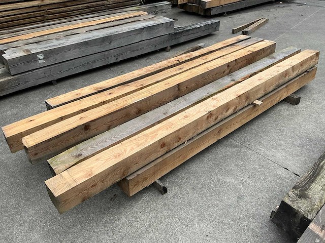 Lariks balk 13x13 cm (11x) - afbeelding 2 van  5