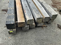 Lariks balk 13x13 cm (11x) - afbeelding 4 van  6