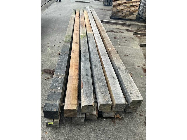 Lariks balk 13x13 cm (11x) - afbeelding 5 van  6